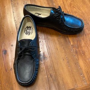 SAS Siesta Lace Up Comfort Shoe Size 9.5 Black